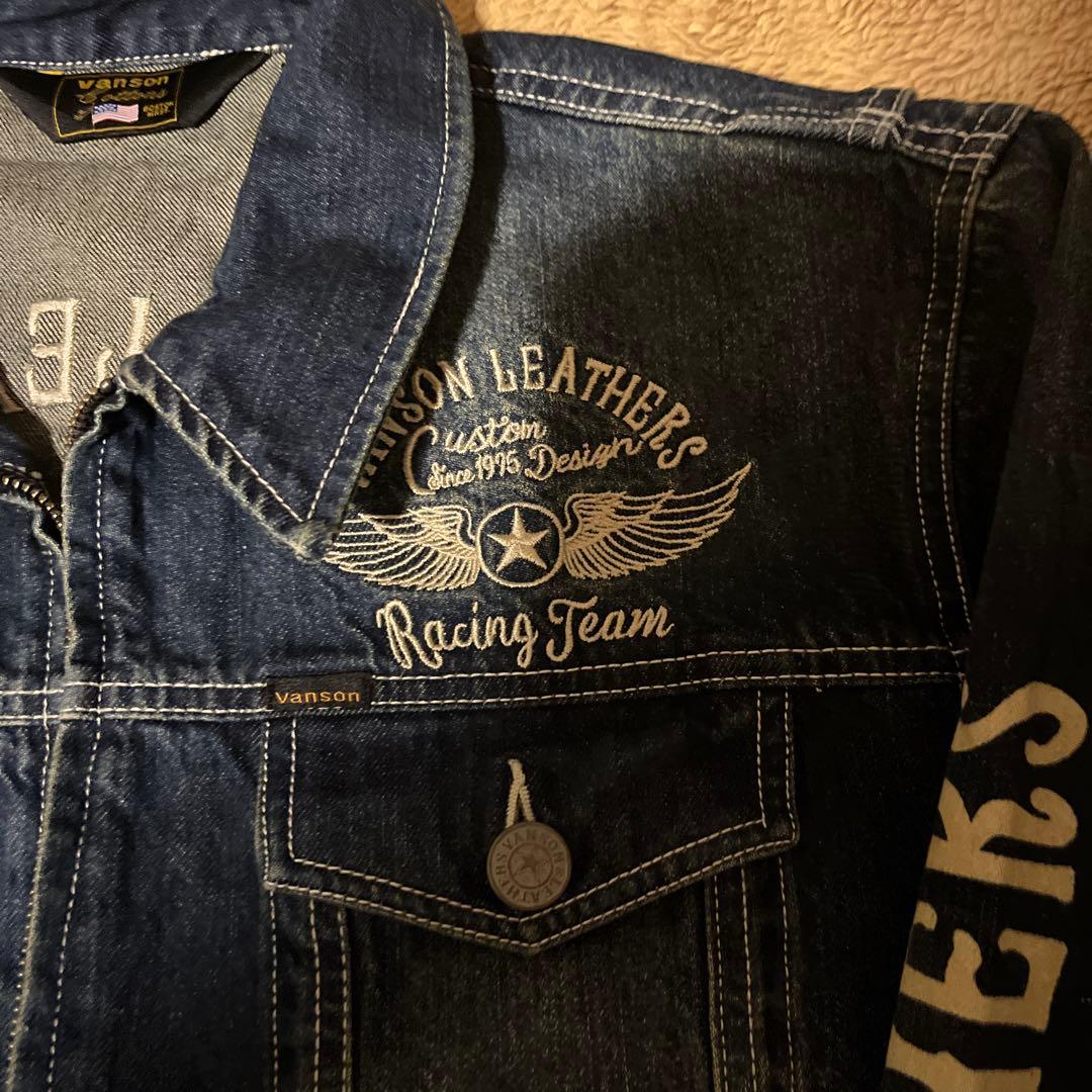 今日限定値下げVanson Racing Team デニムオーバーオール XXL