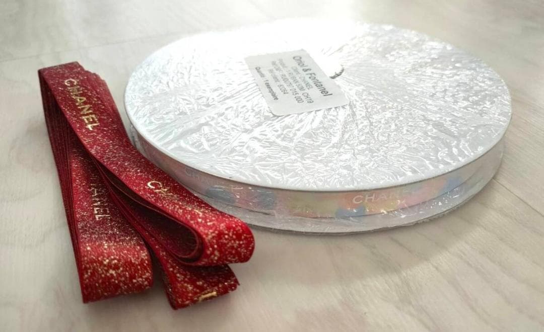 CHANEL シャネル ギフトラッピング用リボン レインボー フルロール50m