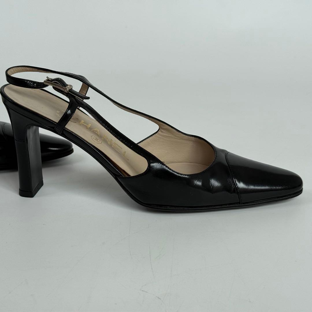 CHANEL シャネル レザーハイヒール パンプス 22.5cm C578