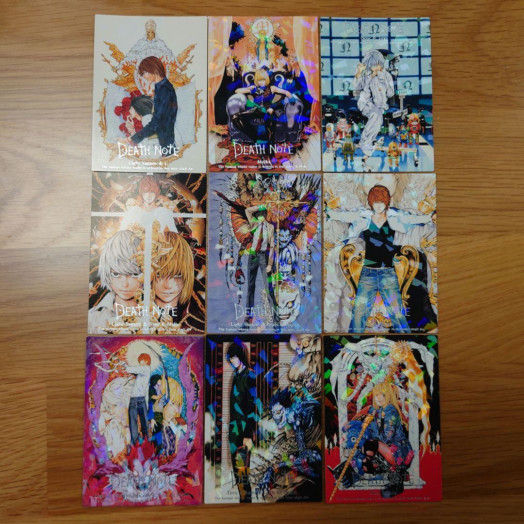 DEATH NOTE デスノート 9枚セット 夜神月 パラレルレアカード L