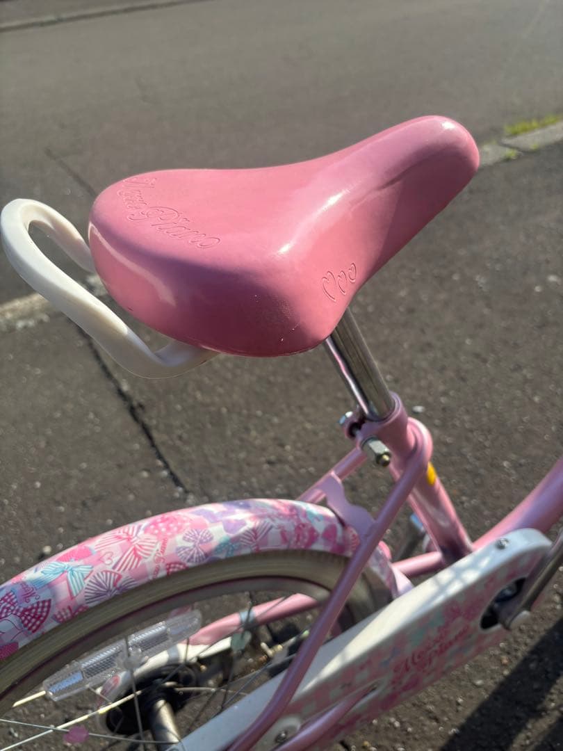 メゾピアノ　幼児用自転車 前部バスケット付き　18インチ　札幌市内引き取り希望