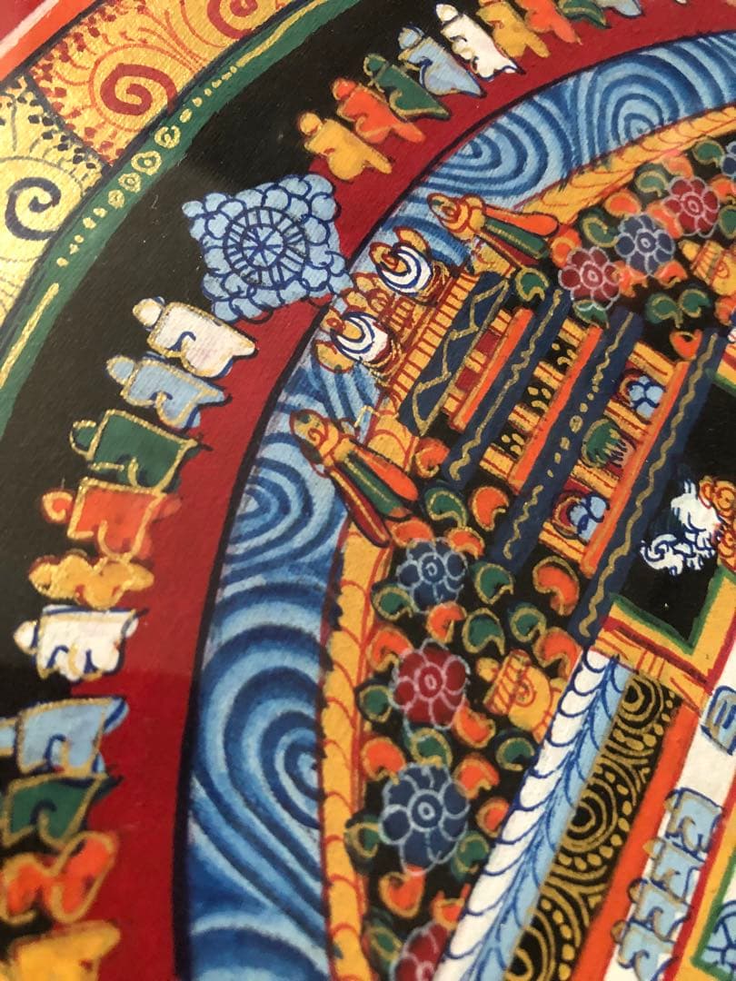 マンダラ タンカ 仏画 肉筆　サイン有り