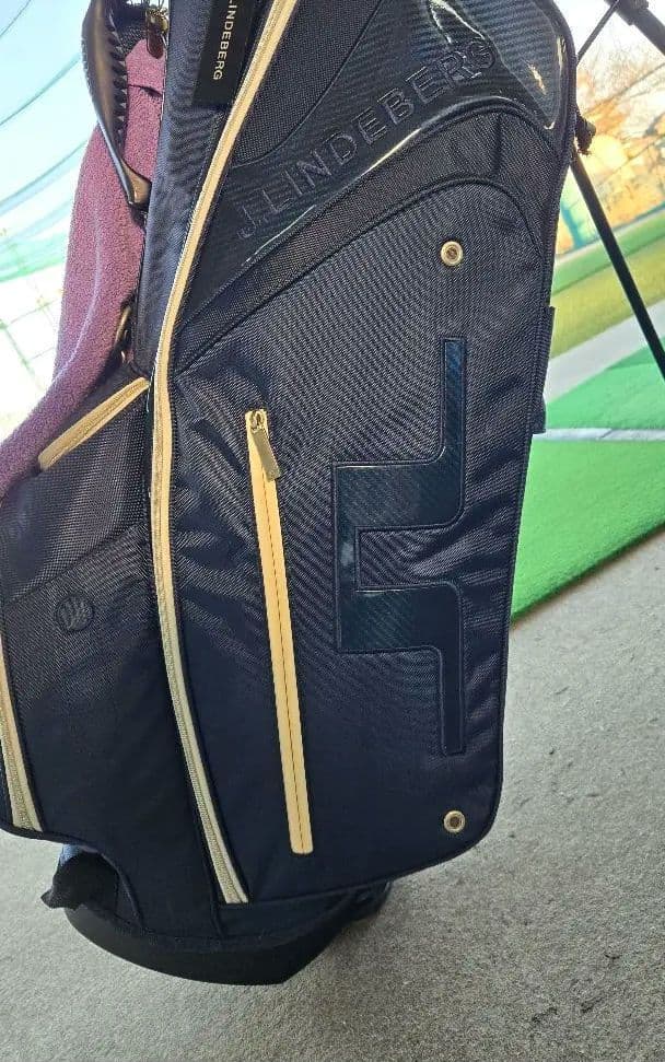 JLINDBERG スタンド式ゴルフバッグ ネイビー