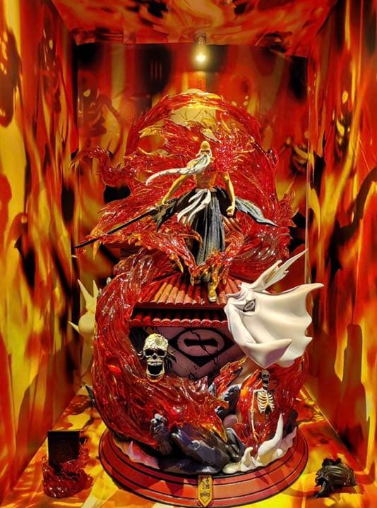 BLEACH 黒衣少年図   山本元柳齋重國ガレージキット ガレキ スタチュー②