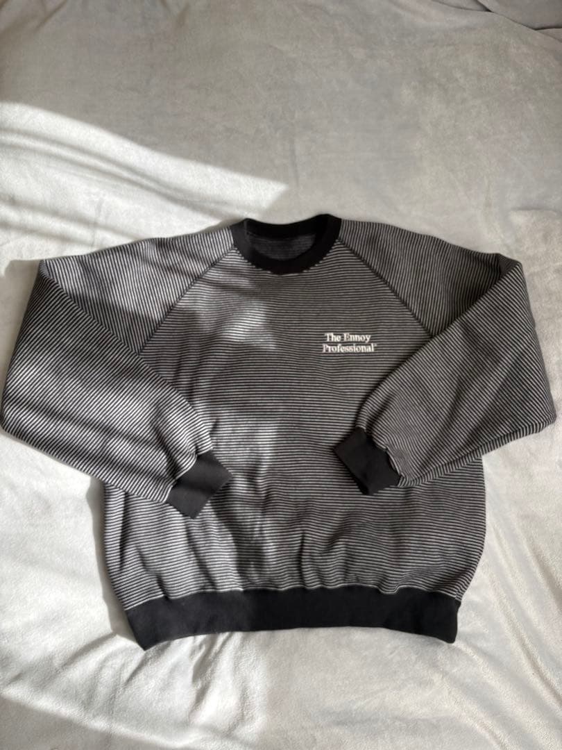 トップス ENNOY Border Crew Neck Sweat \