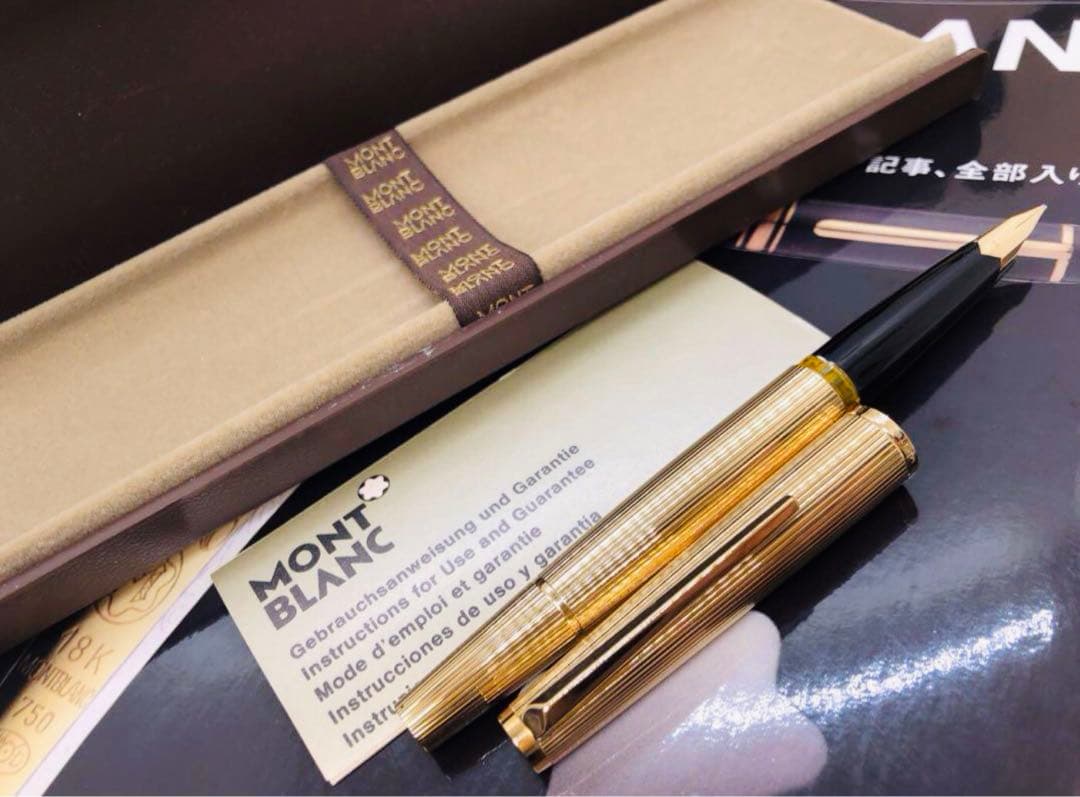 モンブラン　★稀な未使用に近い！金運を呼ぶ総金張りマイスターの銘品！No1246