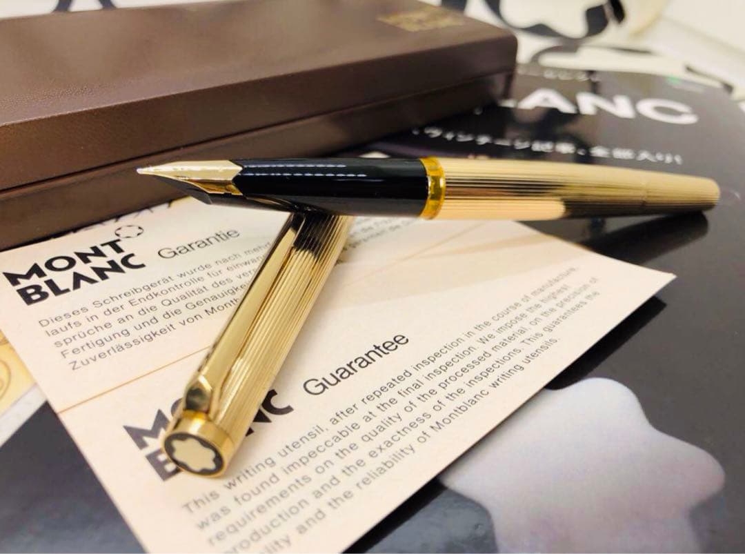 モンブラン　★稀な未使用に近い！金運を呼ぶ総金張りマイスターの銘品！No1246