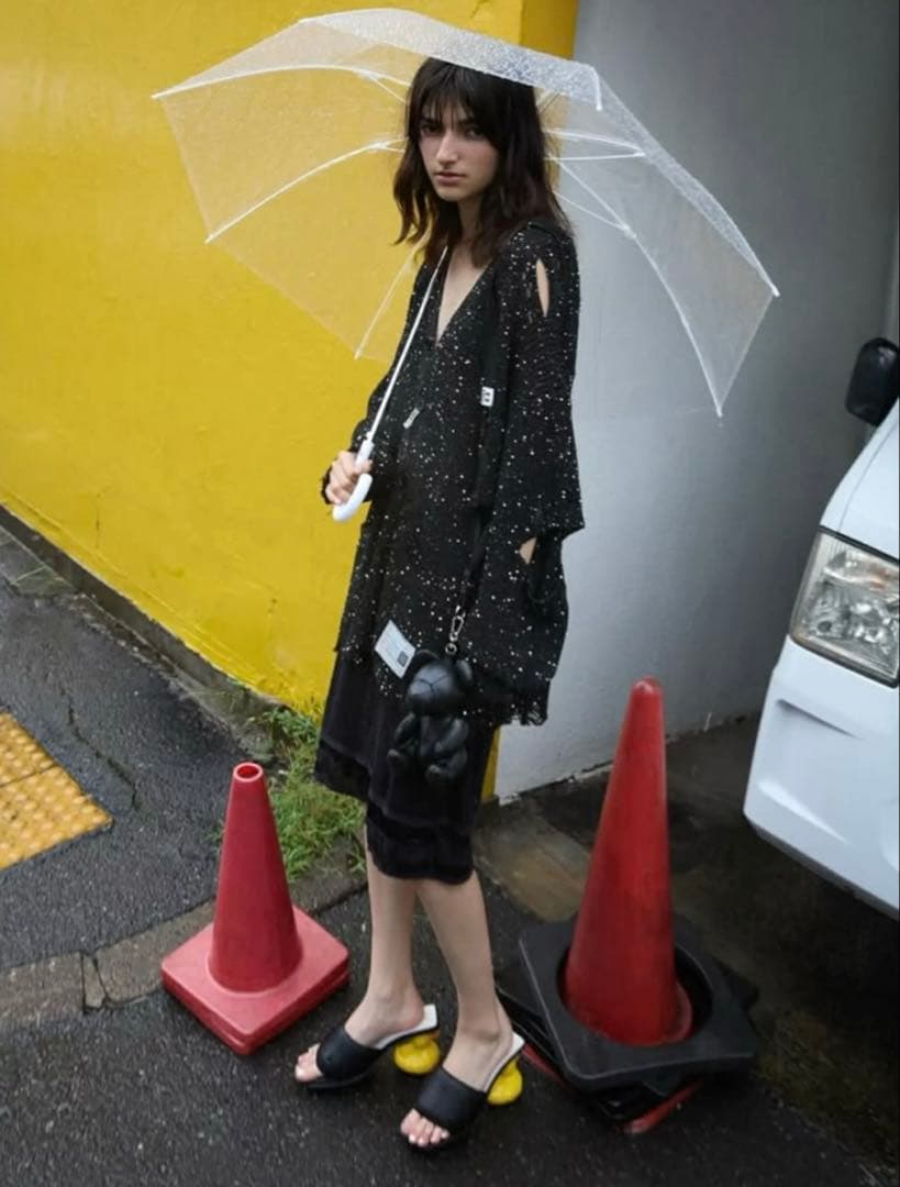 メゾンミハラヤスヒロ ダックヒールサンダル アヒル ミュール 36 ブラック