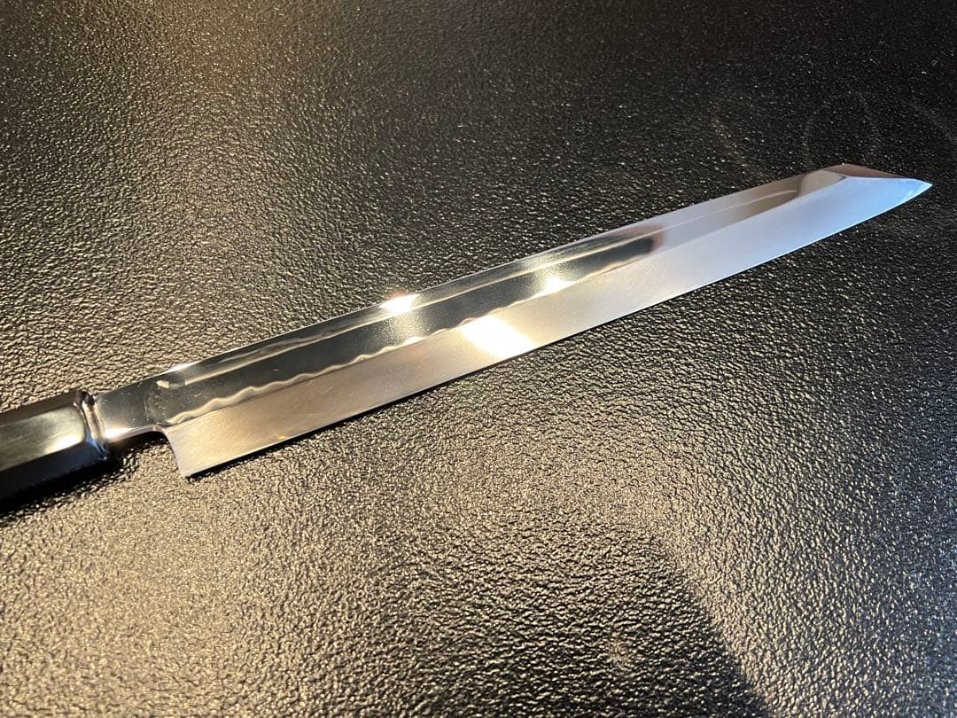 玄海正国　白一　水本焼　包丁　ふぐ引き　9寸