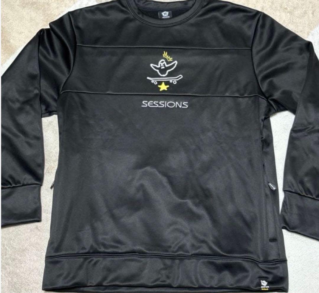 SESSIONS スノーウェア上下セットXL 黒