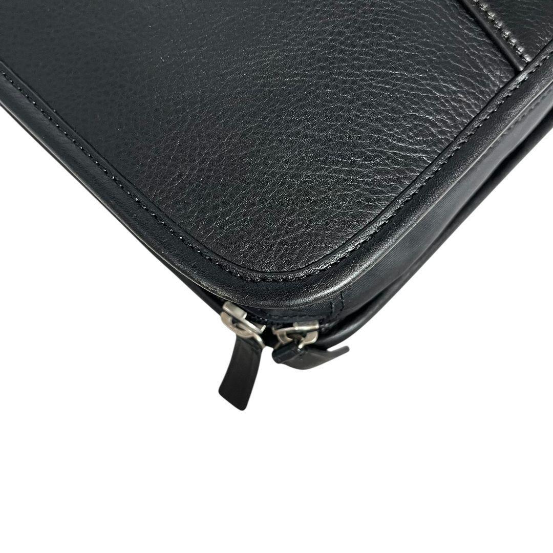 美品　COACH　コーチ　ビジネスバッグ　オールレザー　ブラック