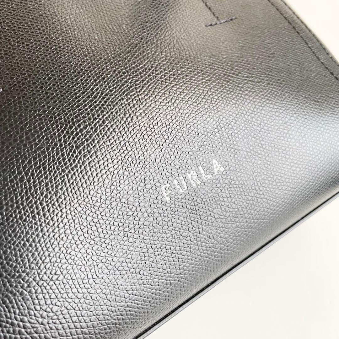 フルラ FURLA ハンドバッグ 2way ネクスト レザー ブラック ほぼ新品