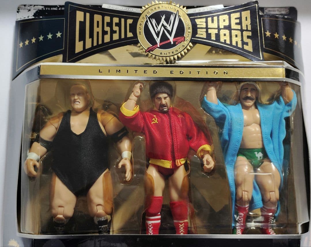 JAKKS社版　WWEプロレスフィギュア　アイアンシーク/ニコライ/バンディ