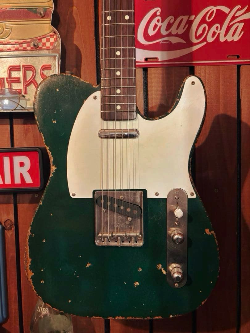 fender JAPAN テレキャスター レリック シャーウッドグリーン