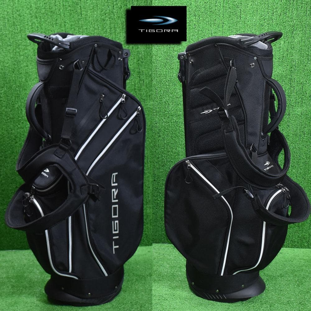 TIGORA/ティゴラ スタンド式キャディバッグ【ブラック】訳あり品！