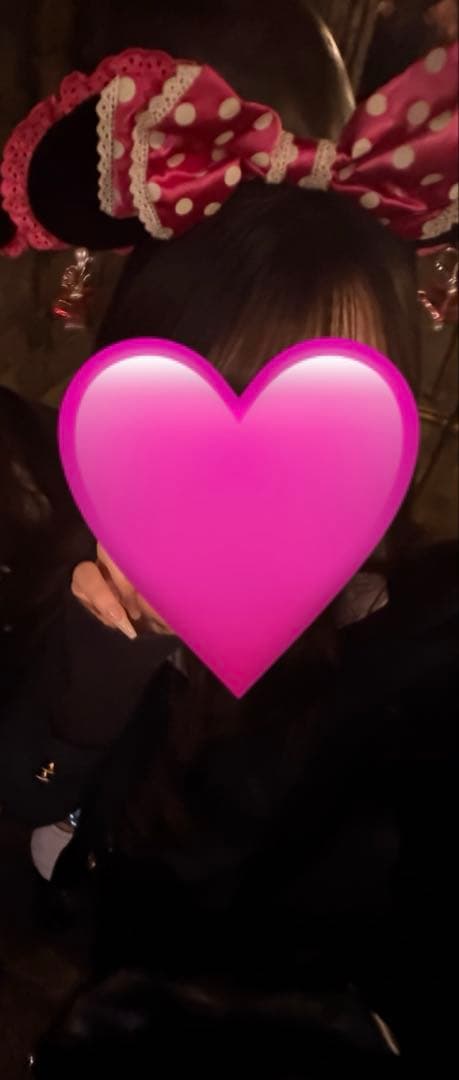 【美品】ミニー カチューシャ 水玉 イヤリング ピンク