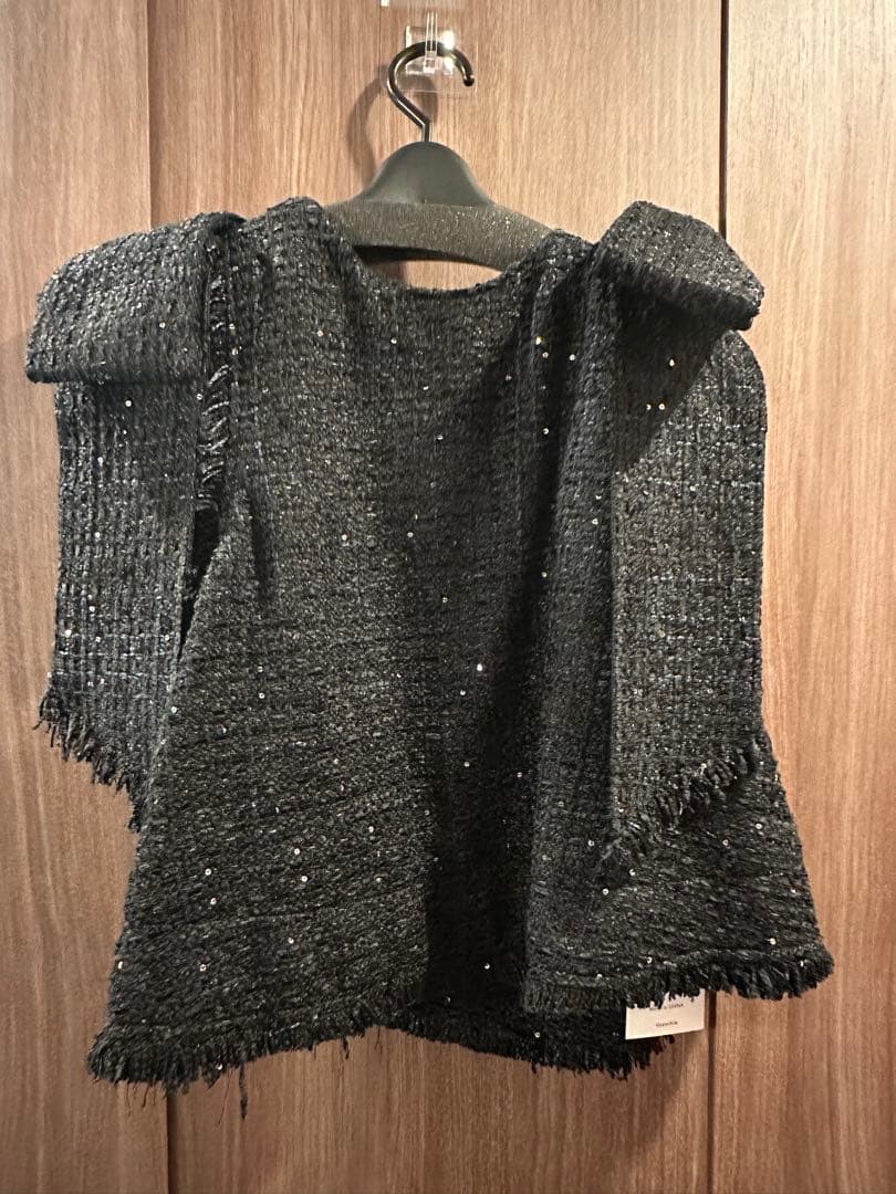 新品タグ付ジプソフィア Gypsohilaトゥインクルトップスブラック ネイビー