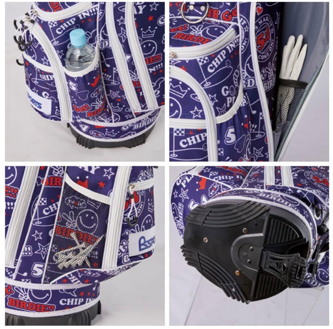 WINWIN STYLE スタンドキャディーバッグ スマイリーデザイン ゴルフ