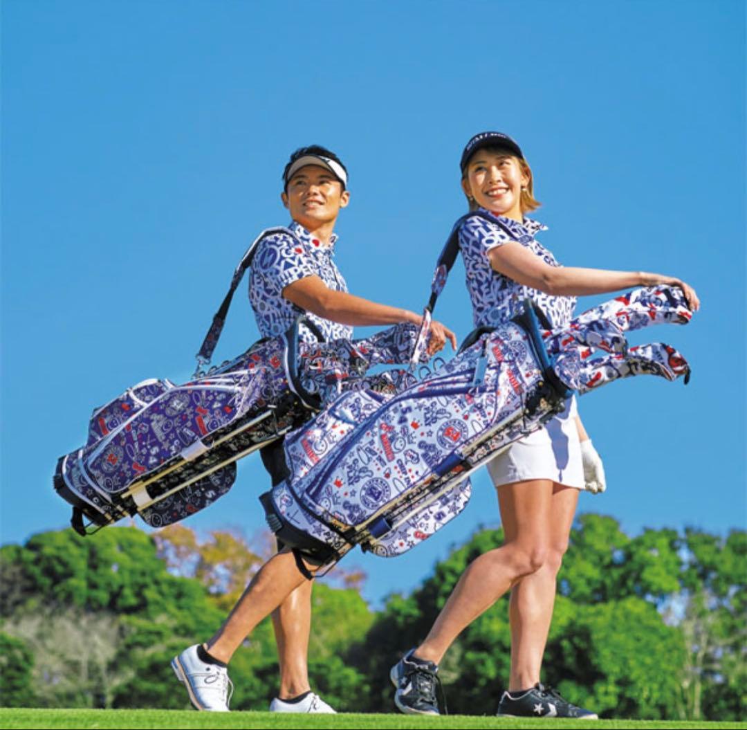 WINWIN STYLE スタンドキャディーバッグ スマイリーデザイン ゴルフ