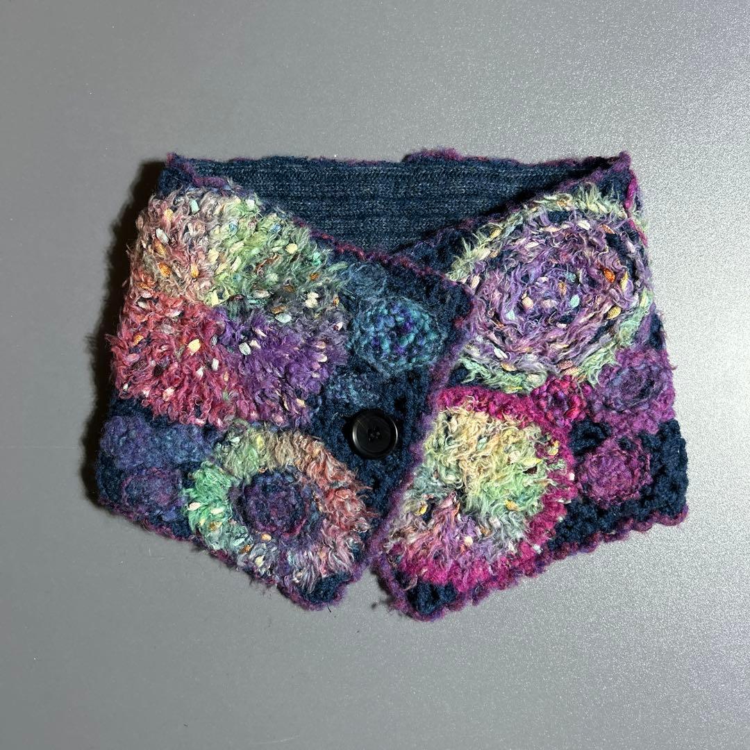 M.&KYOKO エムアンドキョウコ リバーシブル　マフラー　ネックウォーマー