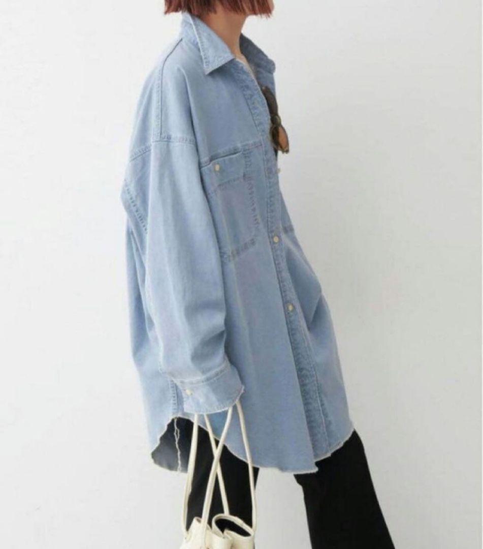 ⭐美品⭐Spick and Span ブリーチデニムルーズシャツ