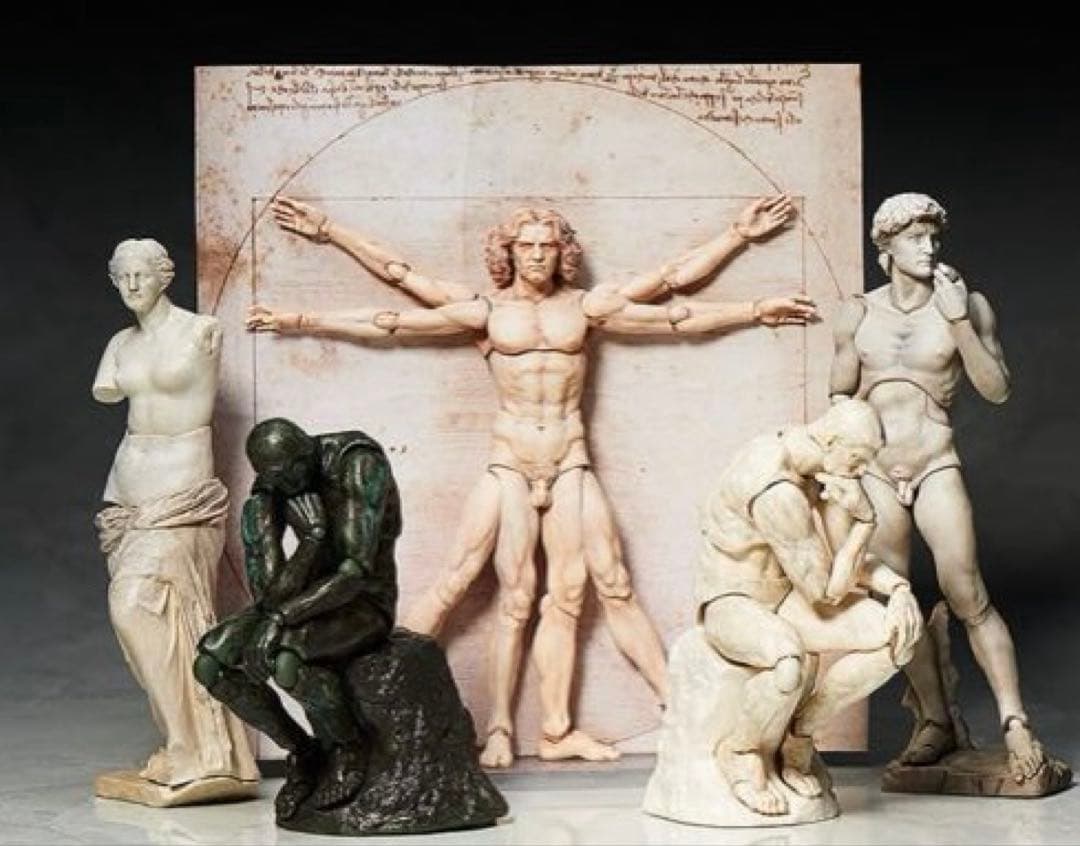 figma テーブル美術館 ダ・ヴィンチ 人体模型 スタンド付き 約30cm