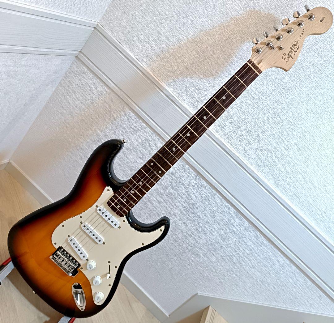 Squier エレキギター ストラトキャスター サンバースト メンテ済