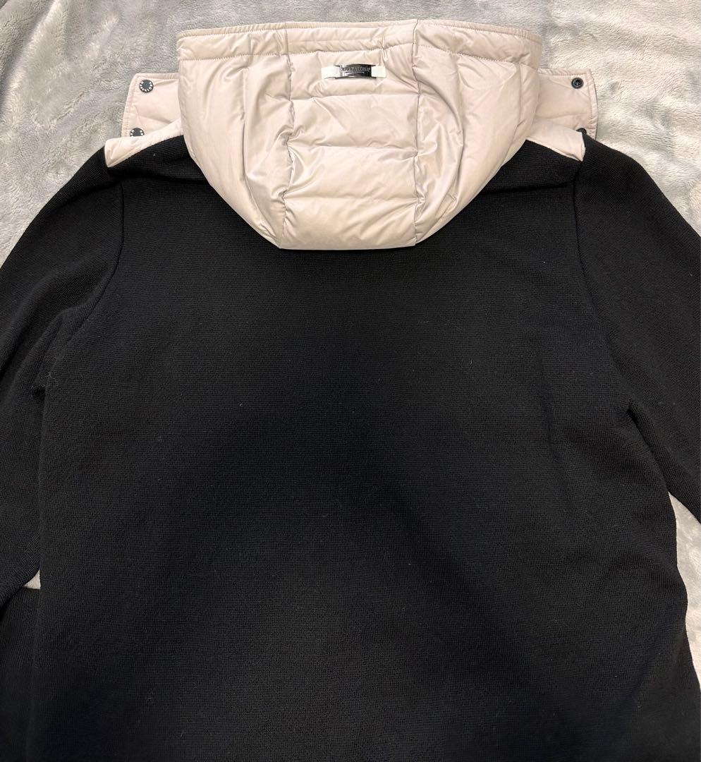 銀座SIX マークアンドロナ　ニット切替フーディーダウンジャケット　48（L）