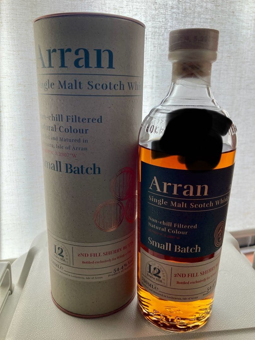 アラン 12年 シェリーバット　スモールバッチ54.4% 箱付　ロックランザ