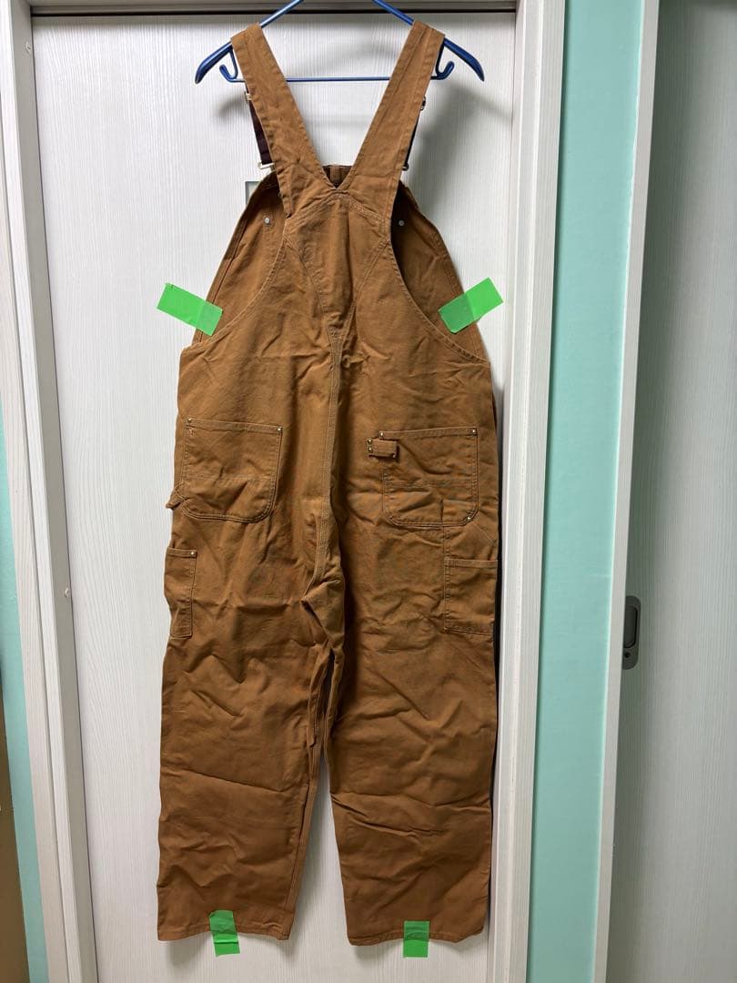 希少なコラボ&モデルサイズ46×32カーハート オーバーオール Columbia