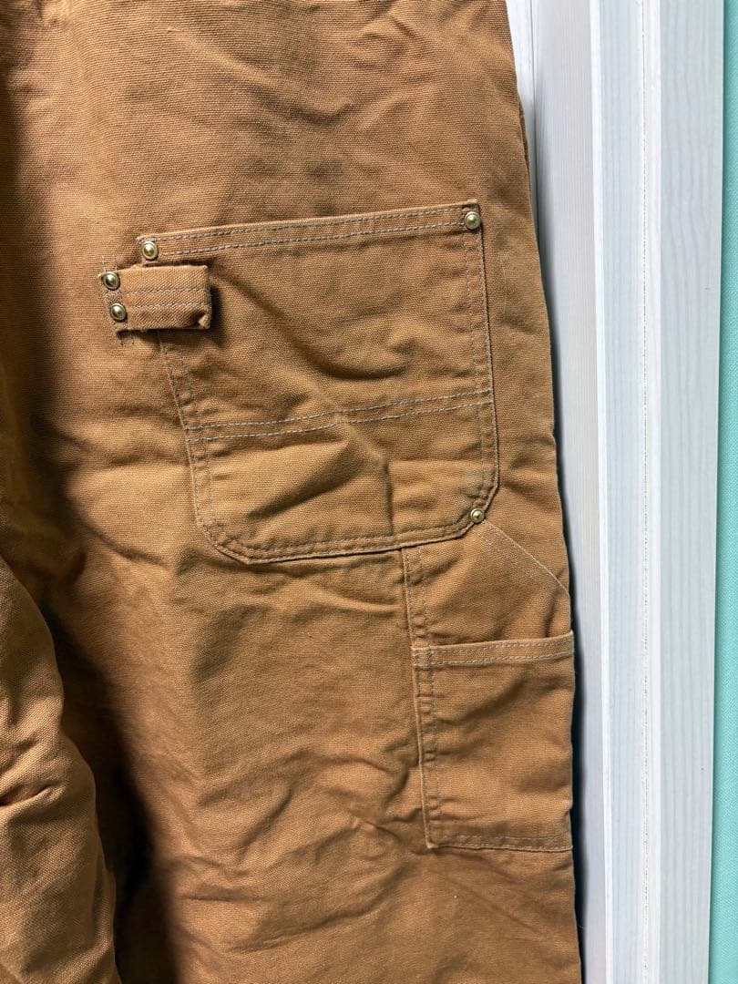 希少なコラボ&モデルサイズ46×32カーハート オーバーオール Columbia