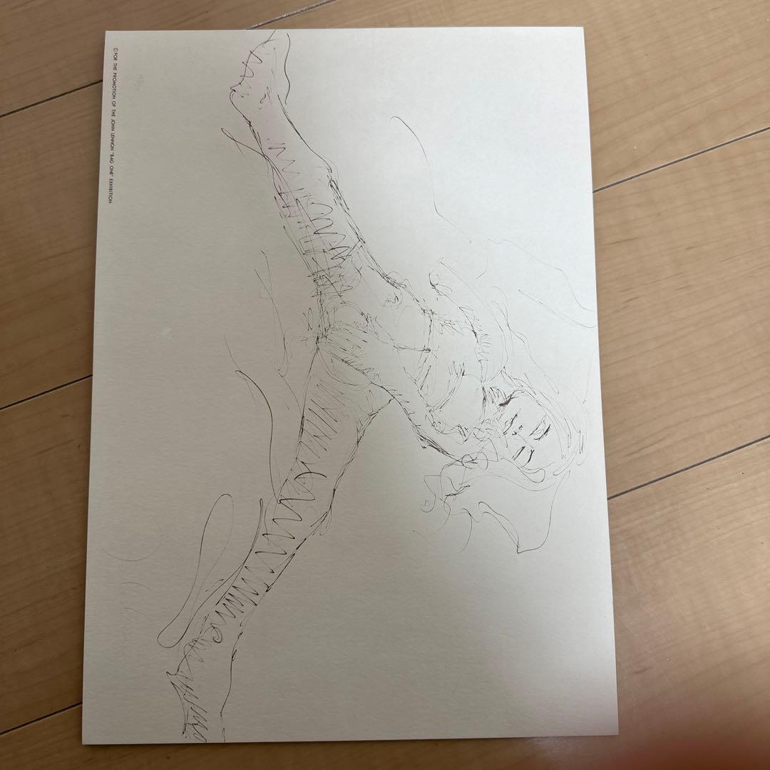 ジョンレノン／Bag One／リトグラフ／掛け時計