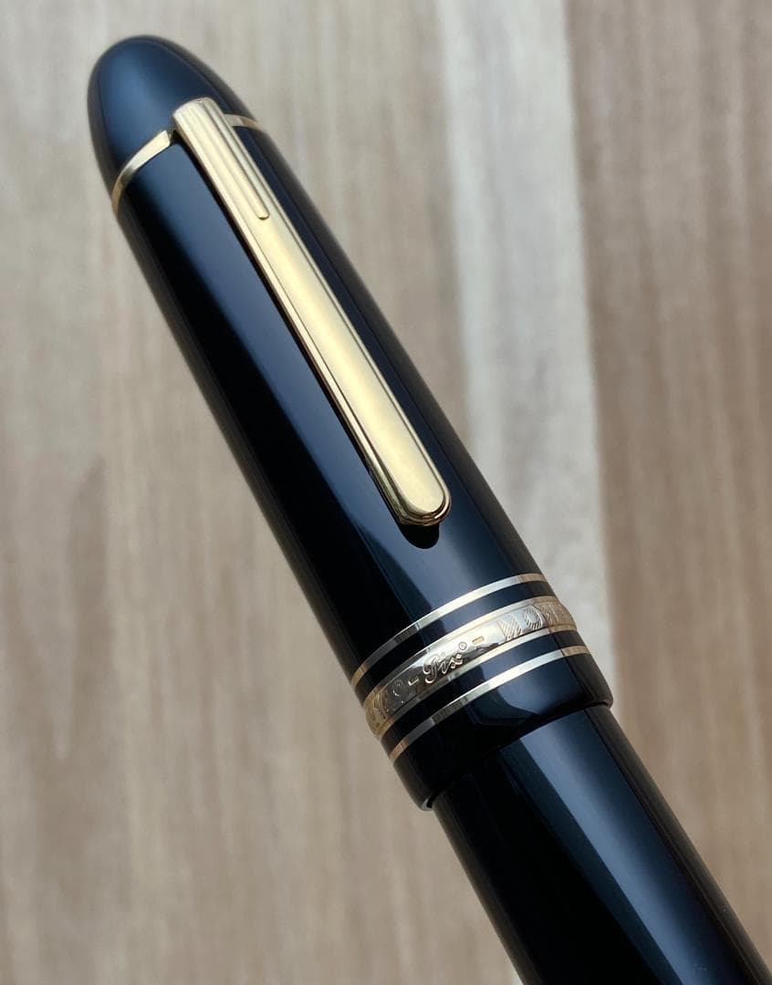 未使用に近い 現行品 モンブラン 149 18K 中字 Au750吸入式 万年筆