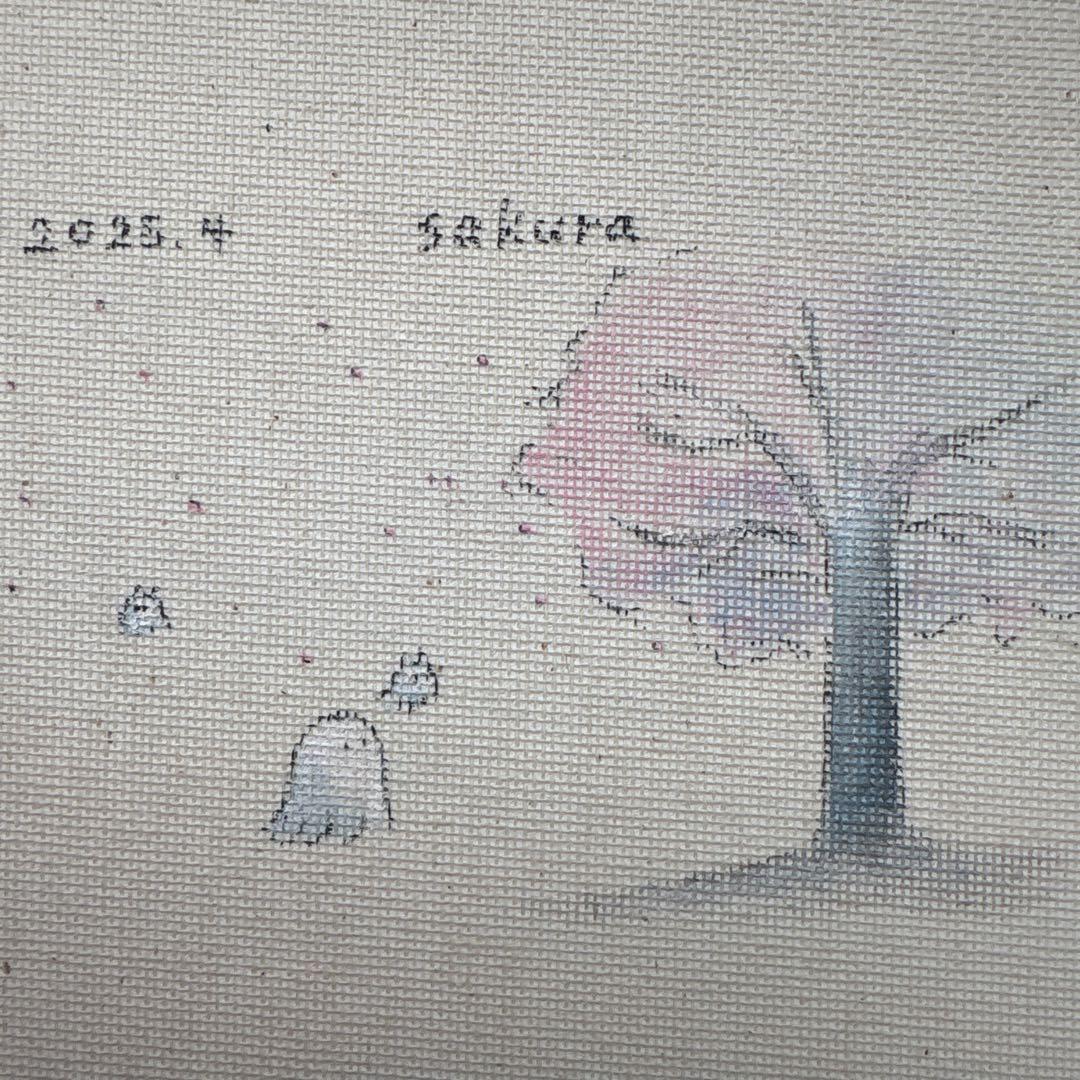 sakura アクリル画