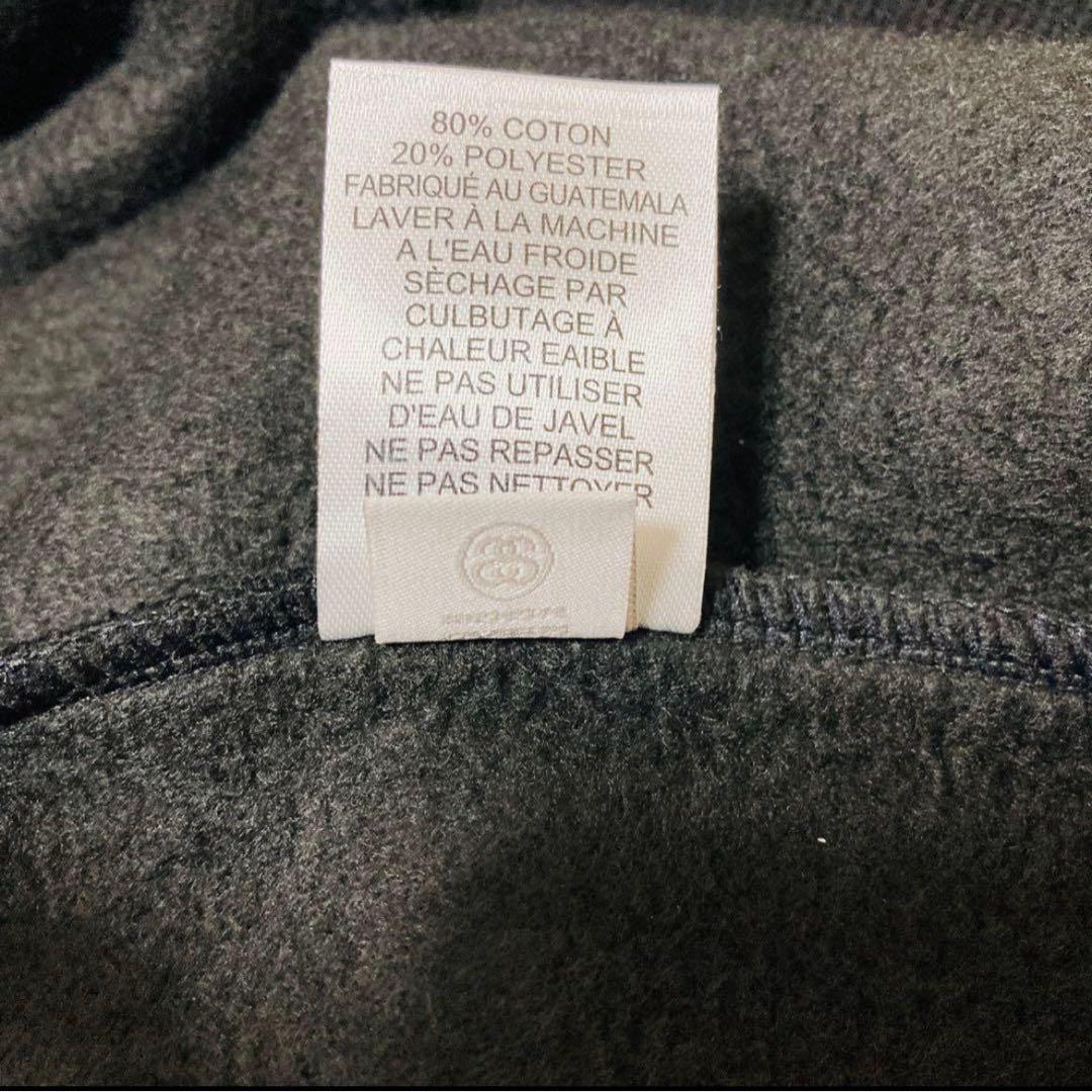 新品未使用☆STÜSSY BASIC STSSY CREW　L　ブラック　裏起毛