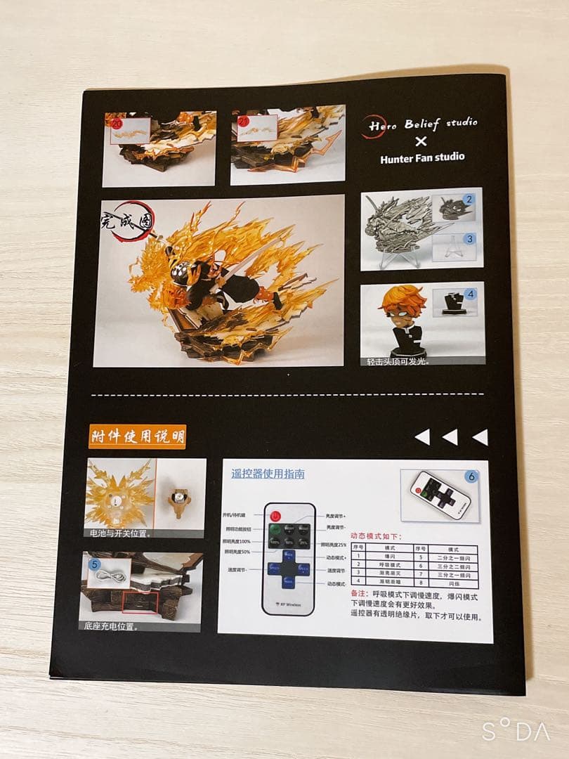 鬼滅の刃　我妻善逸　火雷神　フィギュア　Hero Belief studio