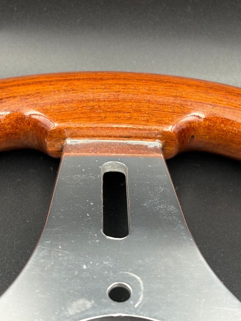 C026 OBA オバ　木製ステアリング　ハンドル　レア　ヴィンテージ 30cm