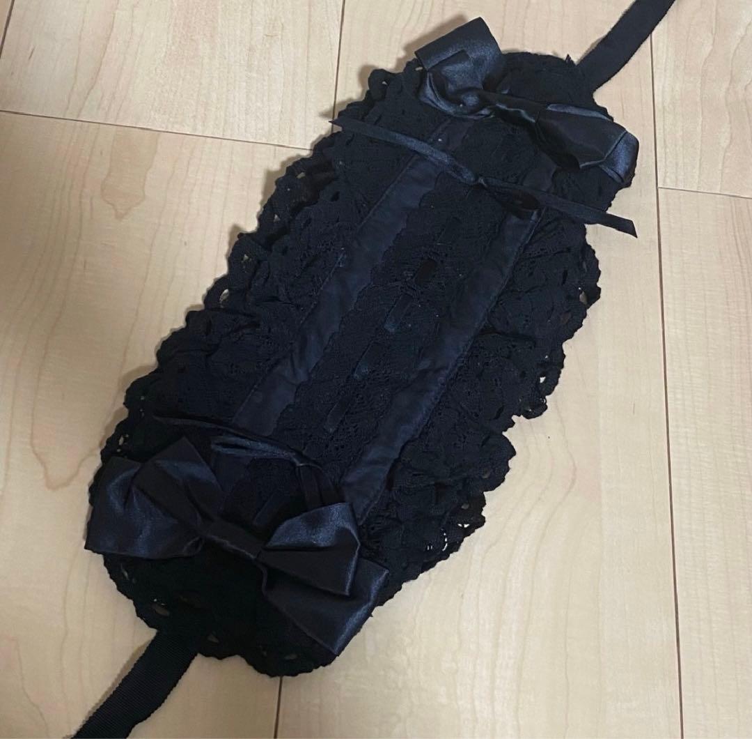 S*可様 懐古 ヘッドドレスセット ブラック 黒 ロリータ ロリィタ