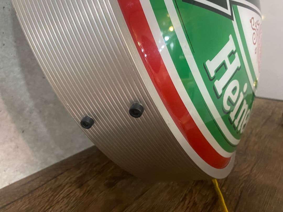 【美品/レア】ハイネケン看板 ビンテージ ★両面ドーム電飾サイン