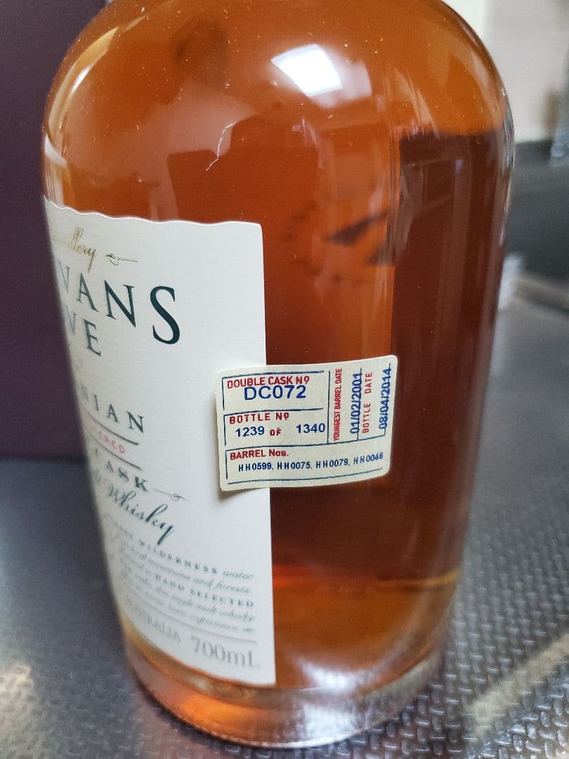 箱付き　タスマニアウィスキー　サリヴァンズコーブ