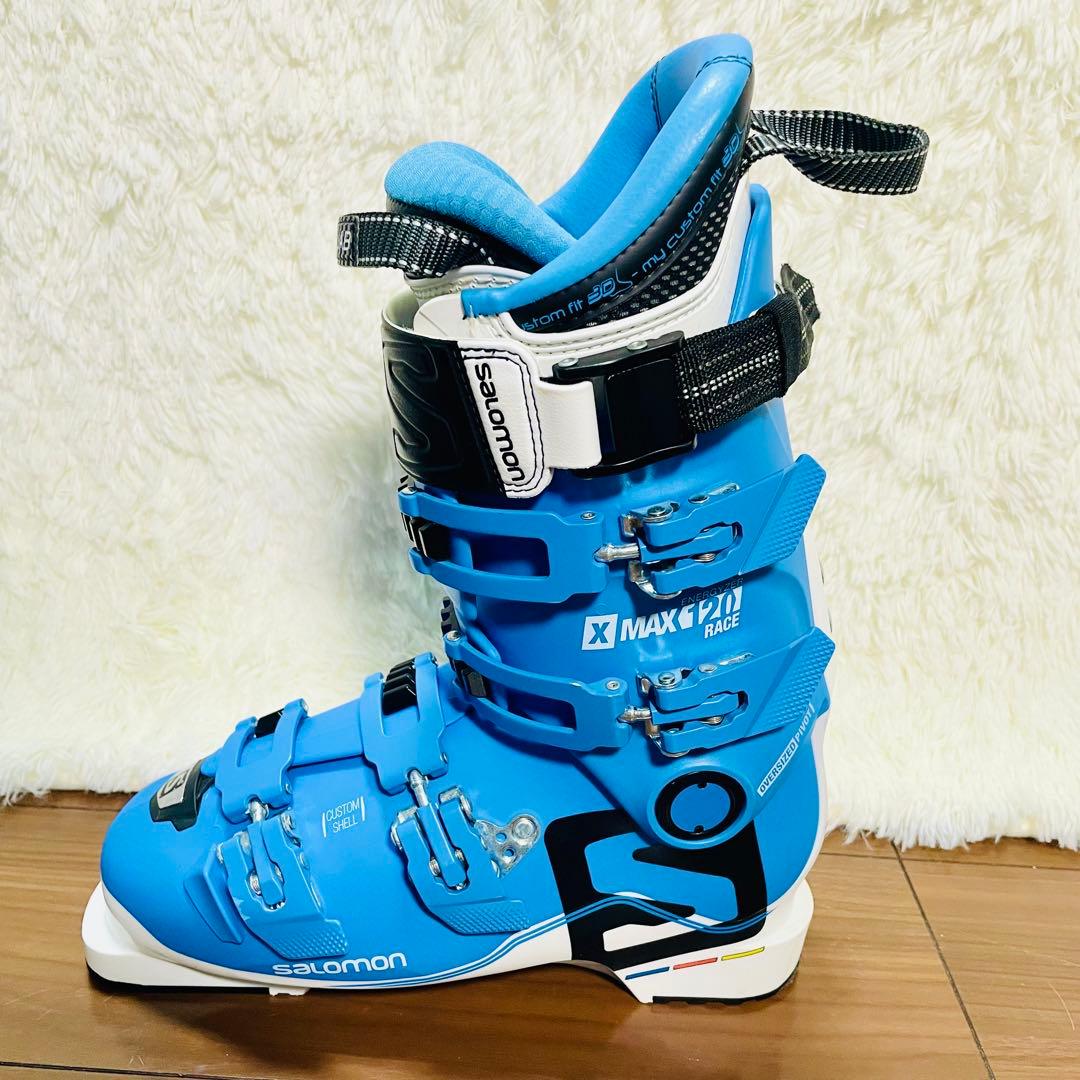 超美品　SALOMON X MAX 120 RACE ブルー　スキーブーツ