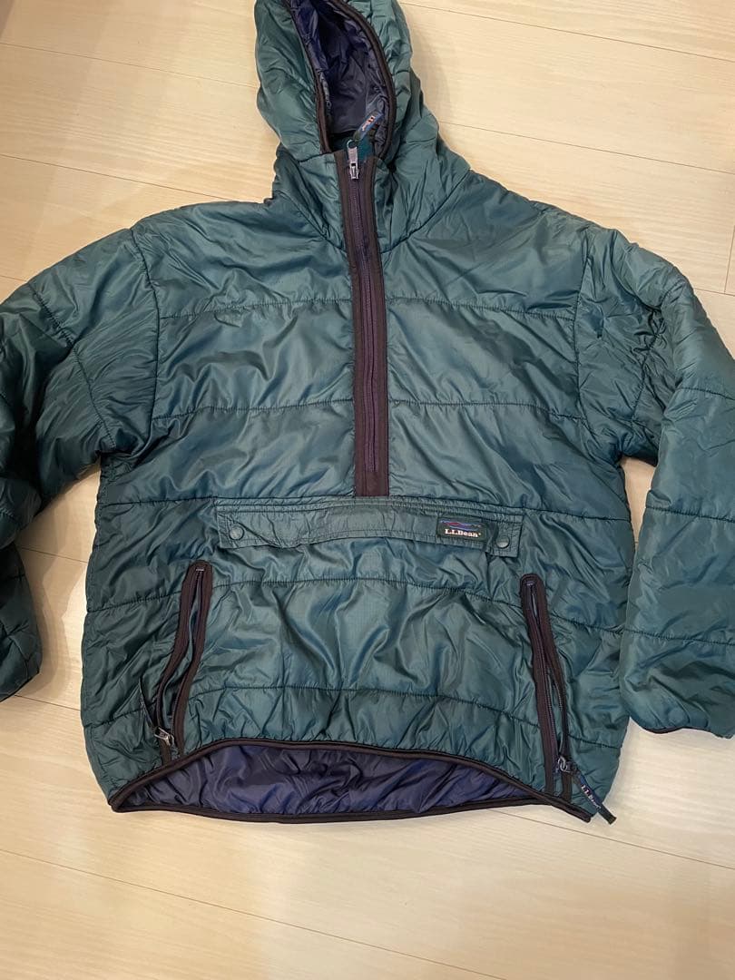 最終値下げ　L.L.Bean プリマロフトアノラック M ダークグリーン
