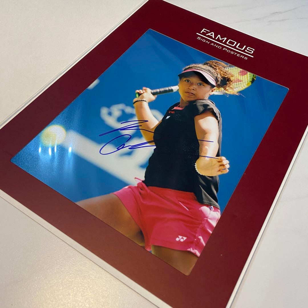 【大坂なおみ】直筆サイン入り写真 ブロマイド オートグラフ19cm×23.5cm
