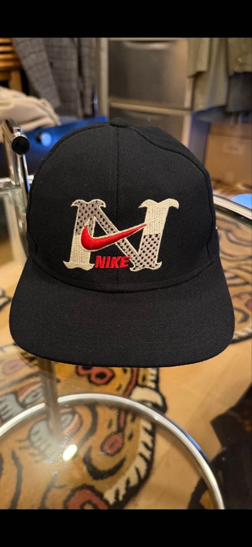 ブ*ル様 90s NIKEヴィンテージキャップ　just do it豪華刺繍　希