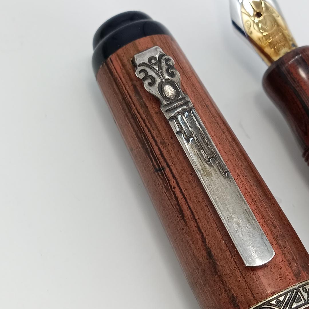稀少 MARLEN マーレン 18Ｋ 万年筆 ウッド 木目 イタリア