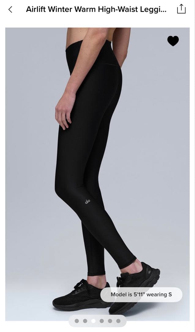 Airlift Winter Warm 裏起毛ハイウエストレギンス