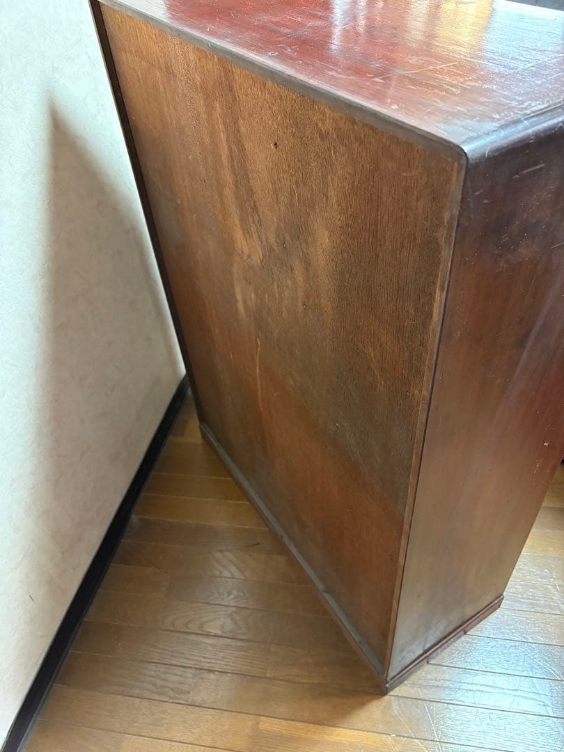 昭和レトロ 木製　アンティーク　箪笥 引き戸　古家具　和家具
