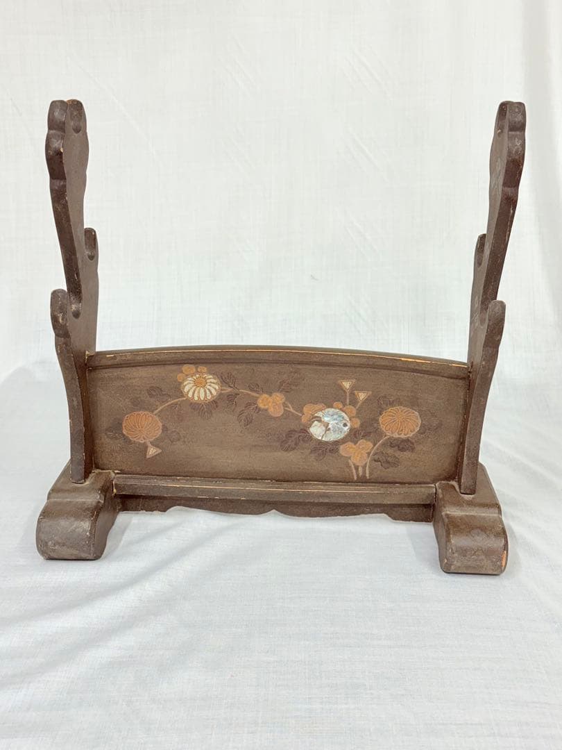 刀掛け 3本掛け 刀置き 武具 三本掛け 螺鈿