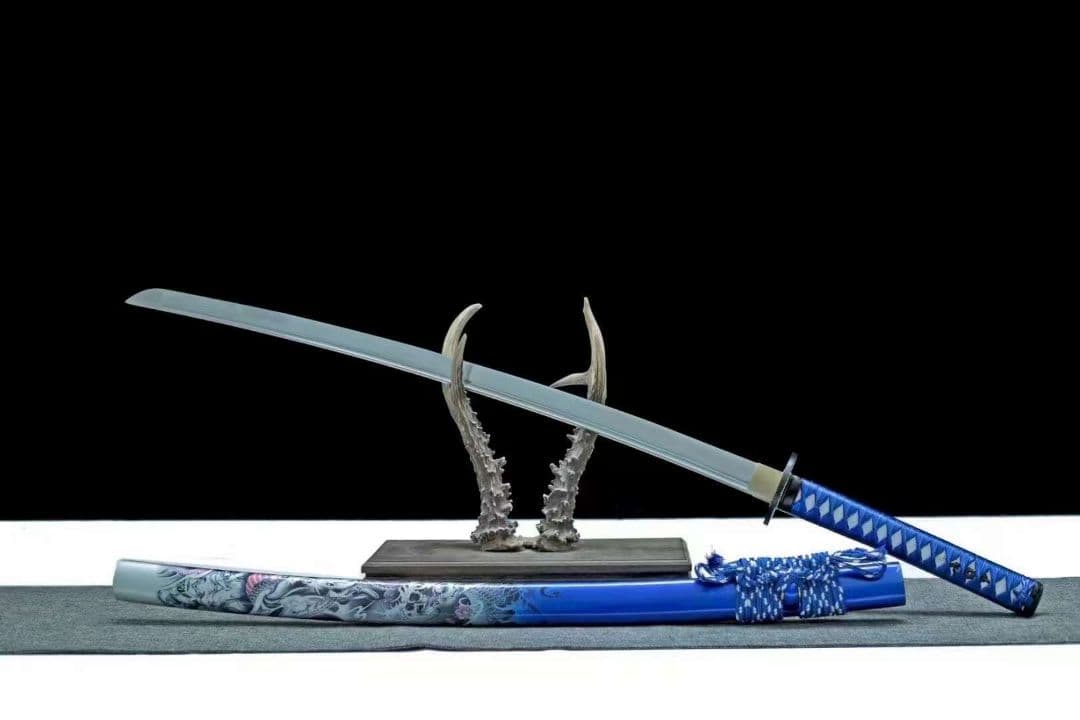 1063-武具 刀装具 日本刀　模造刀 居合刀 武士道 武蔵 鑑賞用 手鍛造打