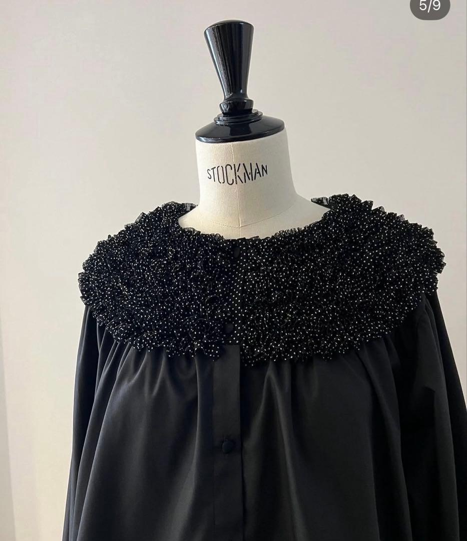 rosymonster ドットミニフリルブラウス　ロージーモンスター